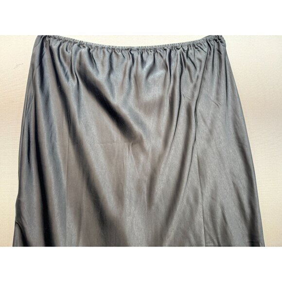 Old Navy Womens Slip Skirt Plus Size 3X Black Flowy Side Slit Lightweight - Picture 11 of 11